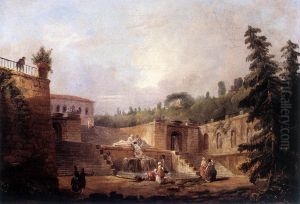 Fountain on a Palace Terrace