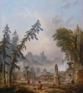 Landscape by Hubert Robert