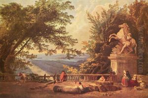 The Terrace of Marly by Hubert Robert