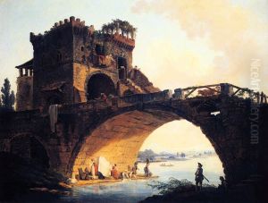 The Old Bridge by Hubert Robert