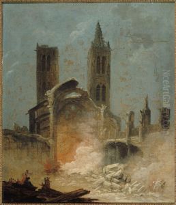 Demolition of Saint-Jean-en-Greve by Hubert Robert