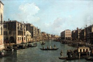 Der Canal Grande mit Blick in sudostlicher Richtung auf die Rialtobrucke