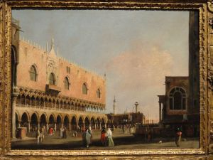 View of the Piazetta San Marco Looking South by Canaletto