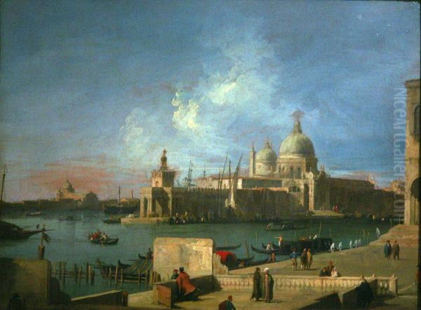 Vue de Santa Maria della Salute, depuis l'entree du Grand Canal - view 1
