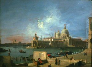 Vue de Santa Maria della Salute, depuis l'entree du Grand Canal by Canaletto