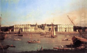 London: Greenwich Hospital from the North Bank of the Thames by Canaletto