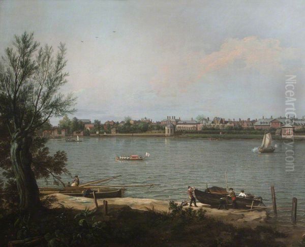 Chelsea from the Thames at Battersea Reach - view 1