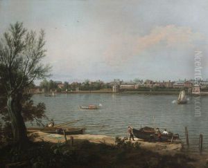 Chelsea from the Thames at Battersea Reach by Canaletto