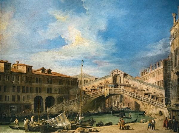 The Rialto Bridge from the South - view 1