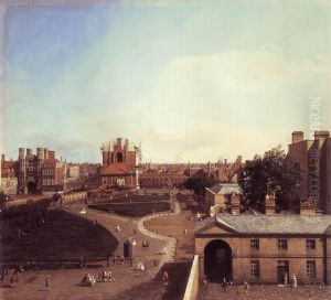 Whitehall and the Privy Garden from Richmond House by Canaletto