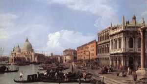 The Molo: Looking West by Canaletto