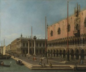 Capriccio View of the Molo and the Palazzo Ducale by Canaletto