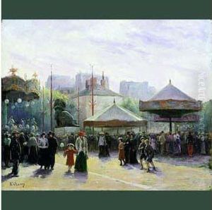 A La Fete Foraine by Georges Henri Carre
