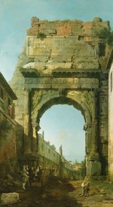 The Arch of Titus by Canaletto