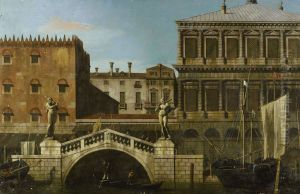 Caprice View of the Zecca and Granaries with the Ponte della Pescaria