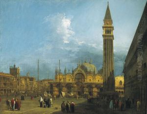 Piazza San Marco looking East towards the Basilica and the Campanile by Canaletto