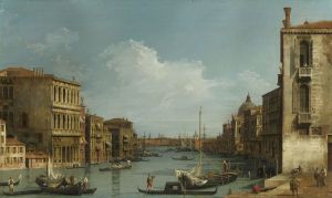 The Grand Canal looking East from Campo San Vio towards the Bacino The Grand Canal looking East from Campo San Vio towards the Bacino