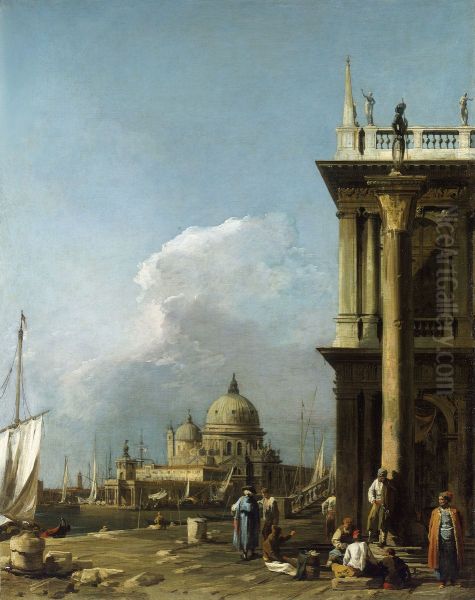 The Piazzetta looking towards Santa Maria della Salute - view 1