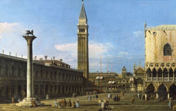 The Piazzetta Towards The Torre dell' Orologio - view 1