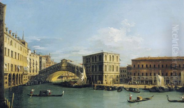 The Rialto Bridge from the North - view 1