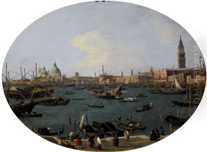 Ansicht des Bacino di San Marco in Venedig