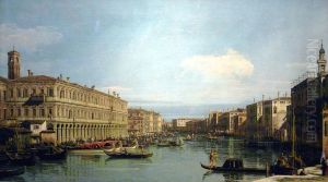 View of the Grand Canal by Canaletto