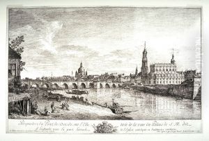 View from the Bridge of Dresden on the Elbe