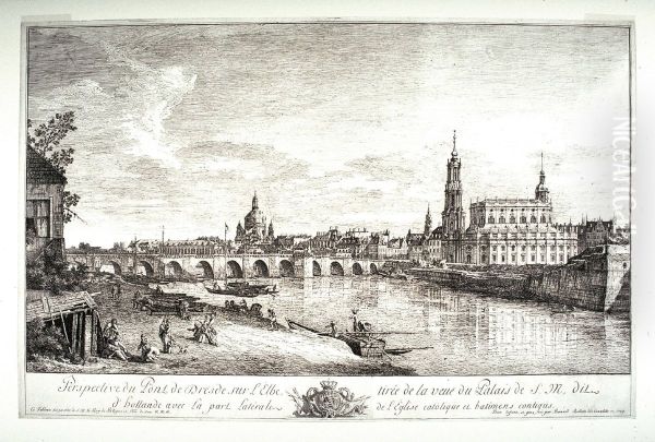 Blick uber die Elbbrucke auf Dresden - view 1