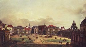 Der Zwingerhof in Dresden