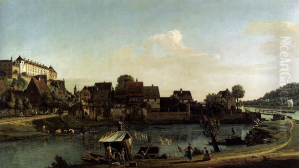 Pirna Seen from the Harbour Town - view 1