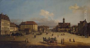 Market-Place of the Neustadt in Dresden