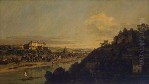 View of Pirna from the Right Bank of the Elbe above the Town