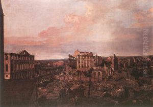View of Dresden Ruins by Bernardo Bellotto