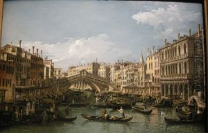 The Grand Chanel looking north-west and the Ponte Rialto
