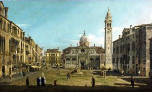 Painting of the Church of Santa Maria Formosa, Venice by Bernardo Bellotto