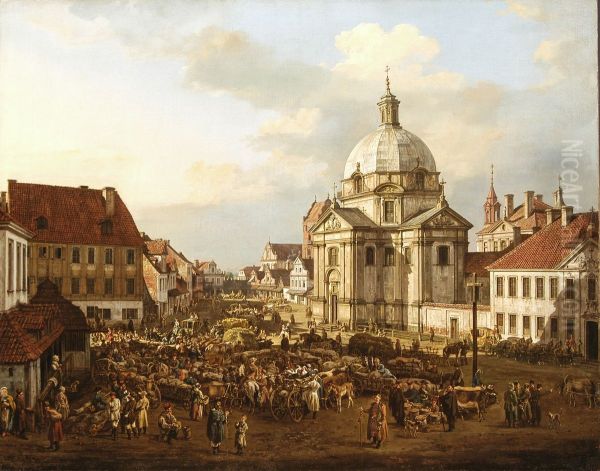 The New Town Market Square with St. Kazimierz Church. - view 1