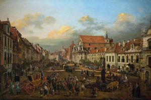 View of Cracow Suburb leading to the Castle Square.