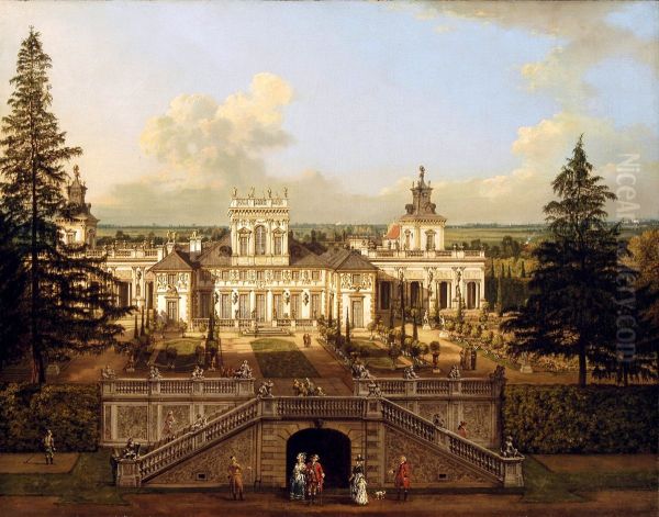 Wilanow Palace as seen from the garden. - view 1