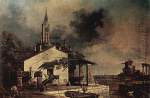 Lagunenlandschaft by Bernardo Bellotto