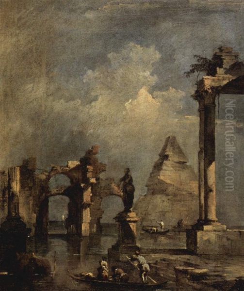 Capriccio mit Pyramide - view 1