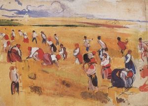 Grain Harvest by Zinaida Serebryakova