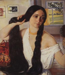 Olga Konstantinovna Lanceray by Zinaida Serebryakova