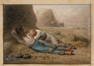 Noonday Rest by Jean-Francois Millet
