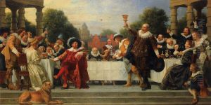 Das Gastmahl der Familie Mosse by Anton von Werner