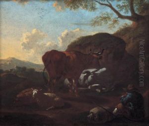 Pastore Con Armenti by Michiel Carre