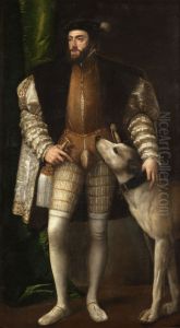 Portrait of Charles V with a Dog Portrait of Charles V with a Dog