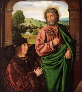 Pierre II, Duc de Bourbon, Presented by St Peter Pierre II, Duc de Bourbon, Presented by St Peter