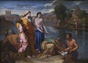 Moses Saved from the River by Nicolas Poussin