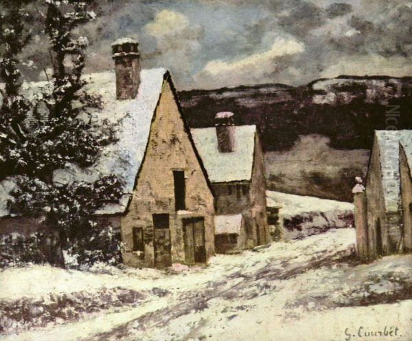 Dorfausgang im Winter - view 1