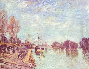 Die Seine bei Suresne by Alfred Sisley